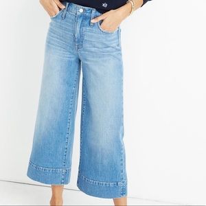 Madewell Wide Leg Crop Jeans, 24